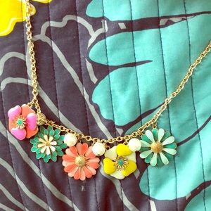 colorful flower necklace